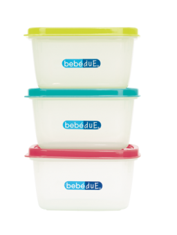 Set porta alimentos Colours&Flavours BEBEDUE - Inicio