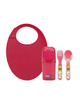Set de cubiertos y babero Colours & Flavours - Inicio