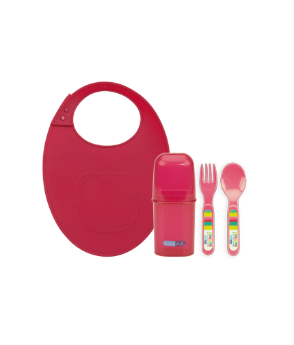 Set de cubiertos y babero Colours & Flavours - Inicio