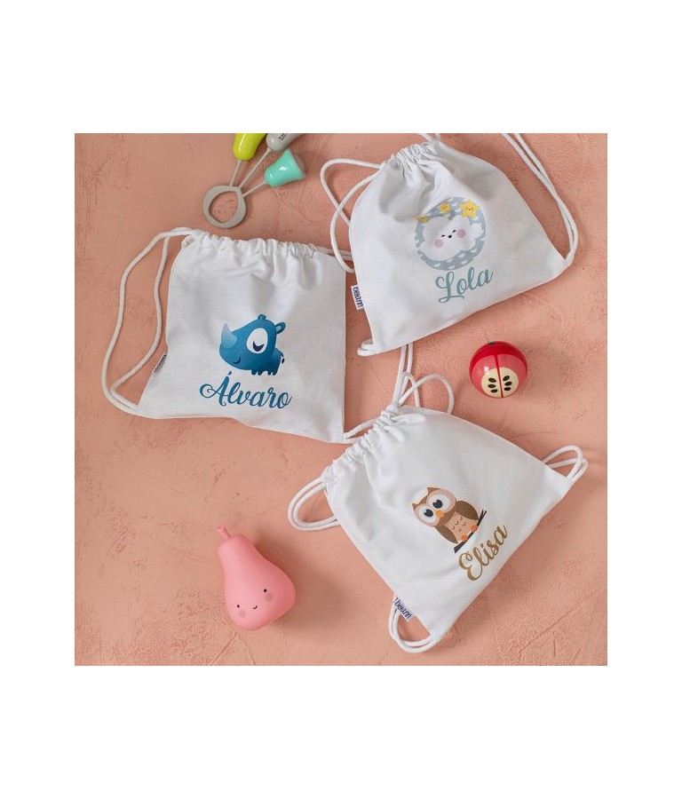 Talega blanca con asas - Inicio