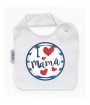 Babero corazones Día de la madre - Hora de comer