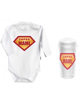 Body bebé personalizado FRASE "Super mami" - Body