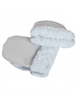 MANOPLAS PARA COCHE BEBÉ GRIS/AZUL - Accesorios