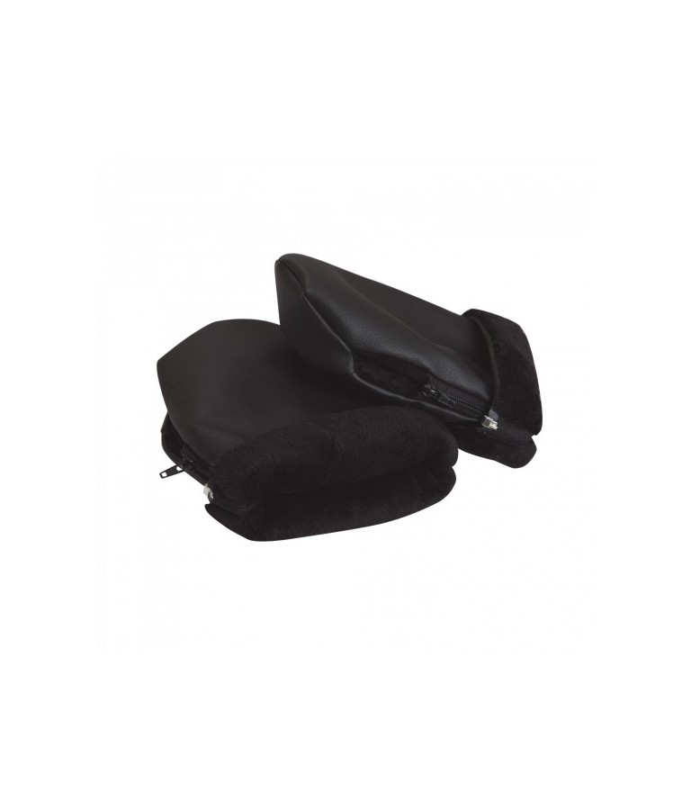 Manoplas polipiel negras - Accesorios