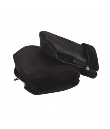 Manoplas polipiel negras - Accesorios