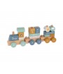 Tren bloques madera personalizado - Juguetes