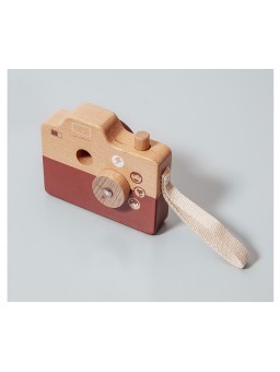Cámara fotos madera Marrón - Juguetes