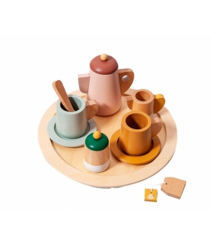 Juego del té madera - Juguetes