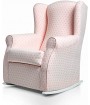 Sillón orejero balancín ESTRELLAS ROSA - Inicio