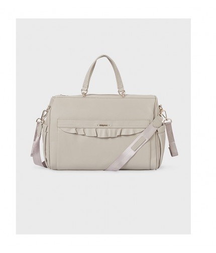 Bolso volantes beige - Accesorios